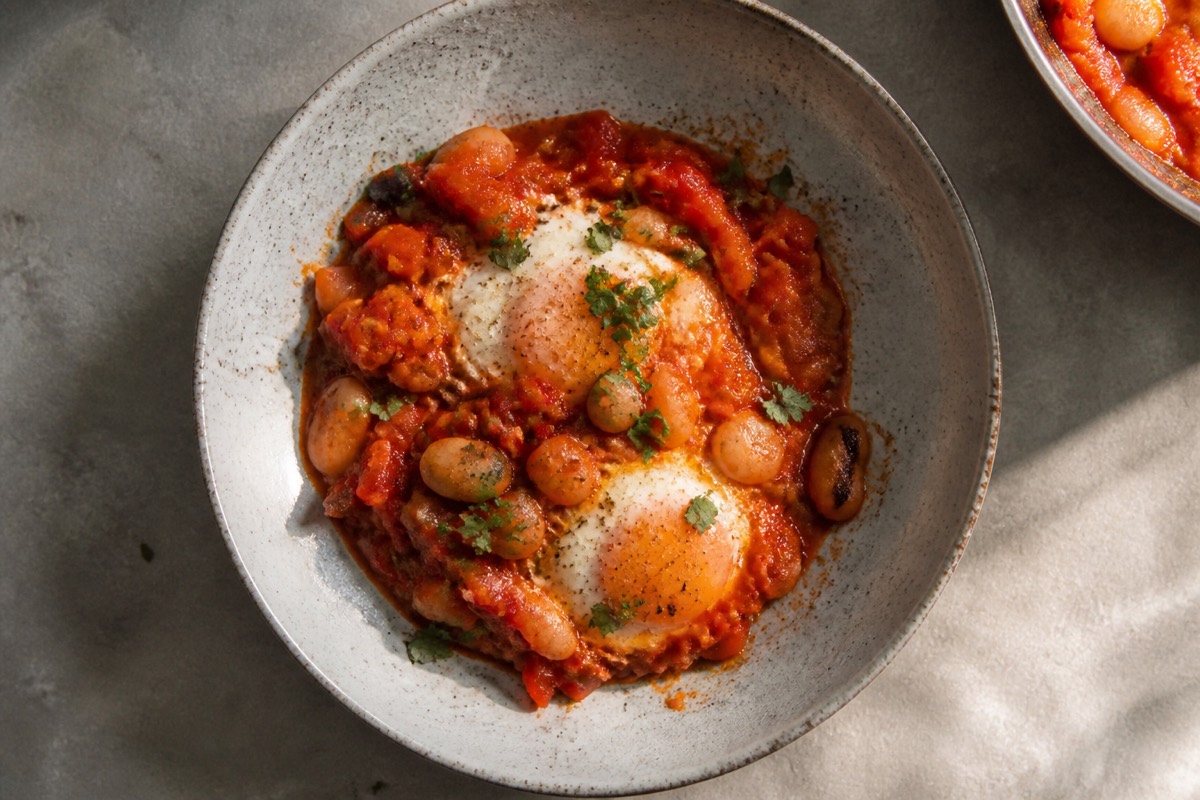 Butter bean shakshuka