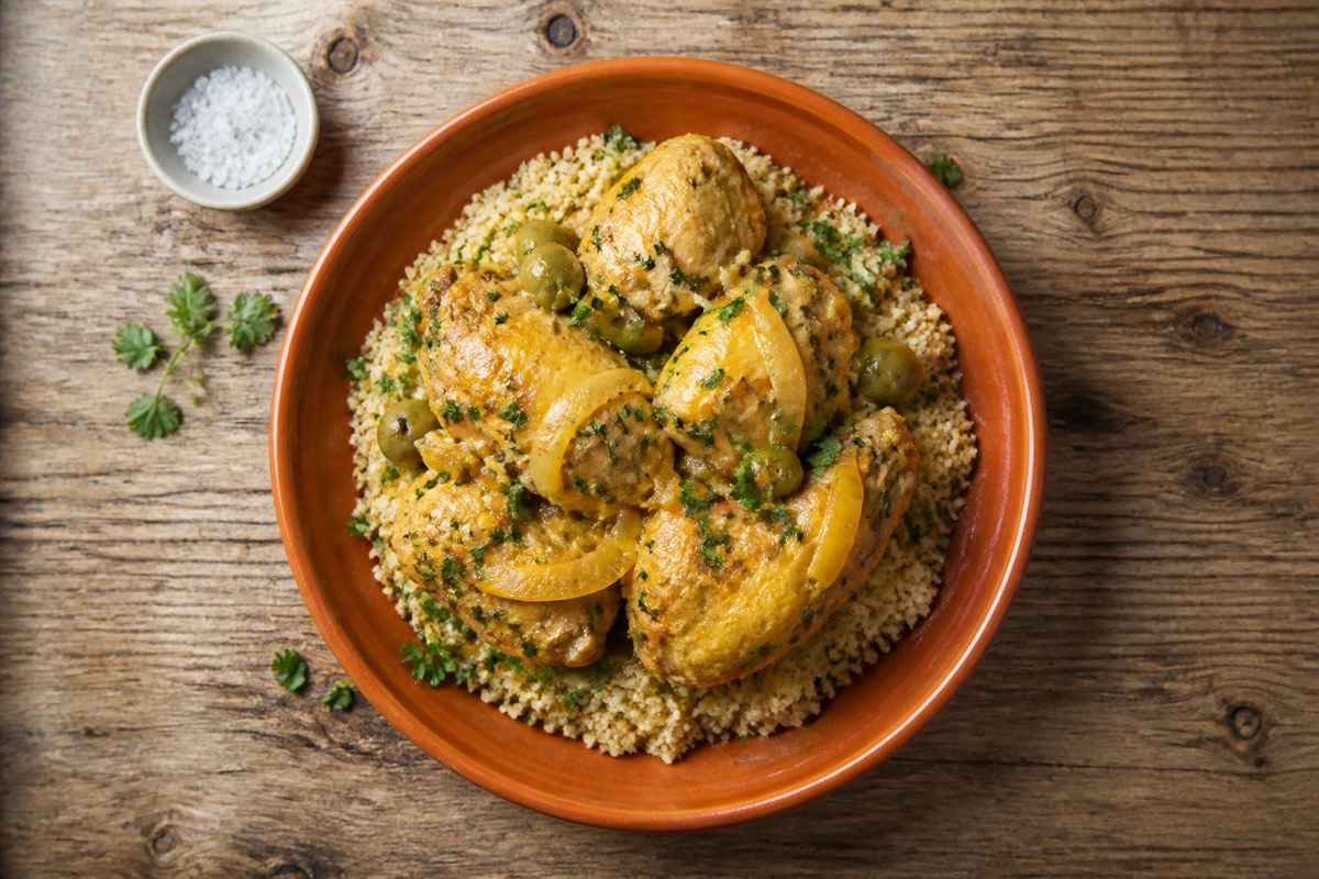 Chicken, olive & preserved lemon tagine