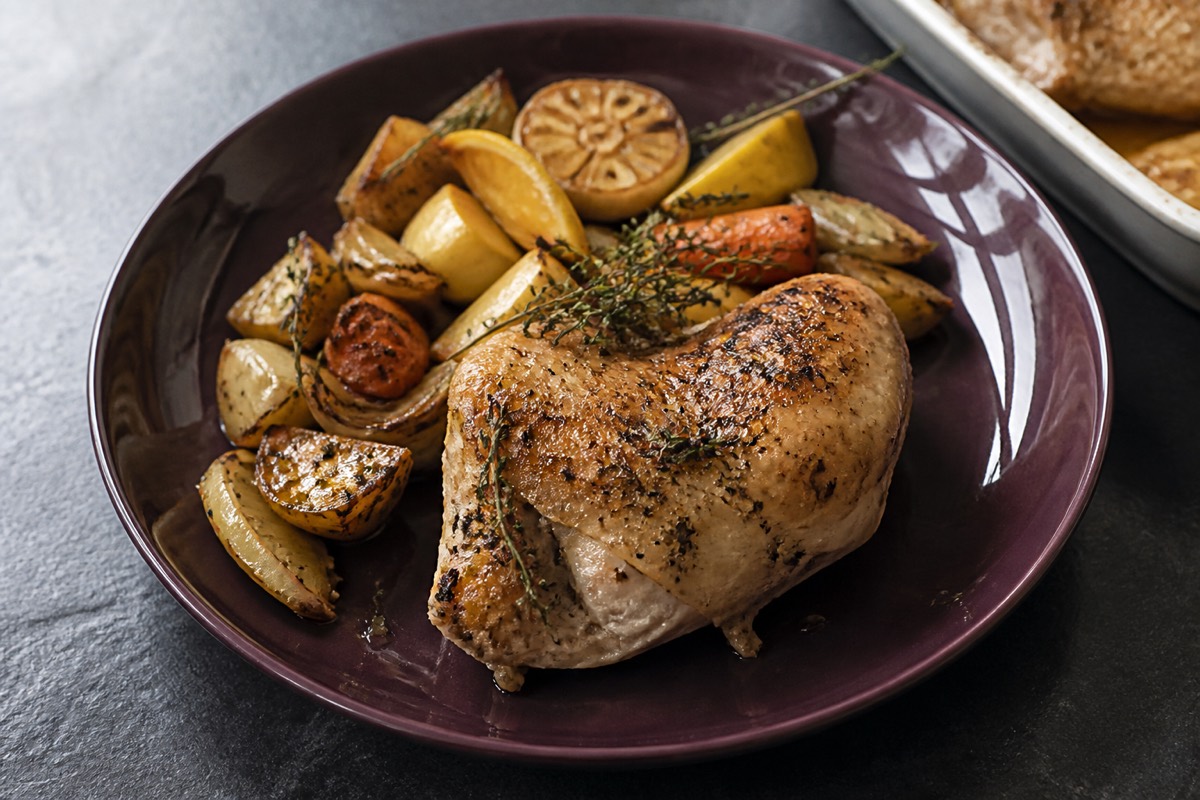 Mother's Day lemon & thyme roast chicken