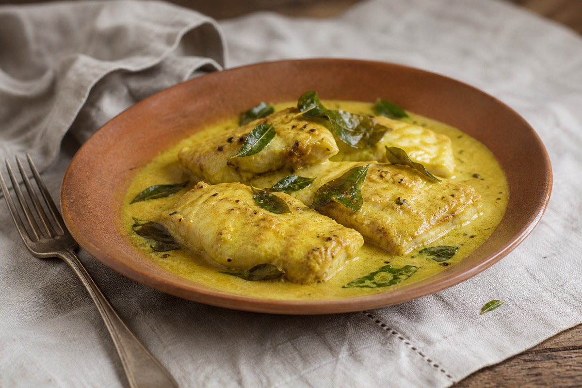 Keralan-style coconut fish curry