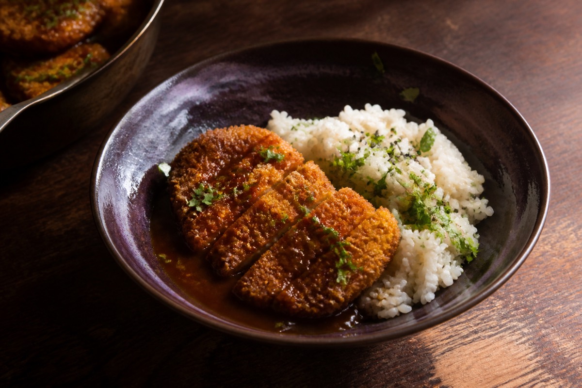 Aubergine katsu curry