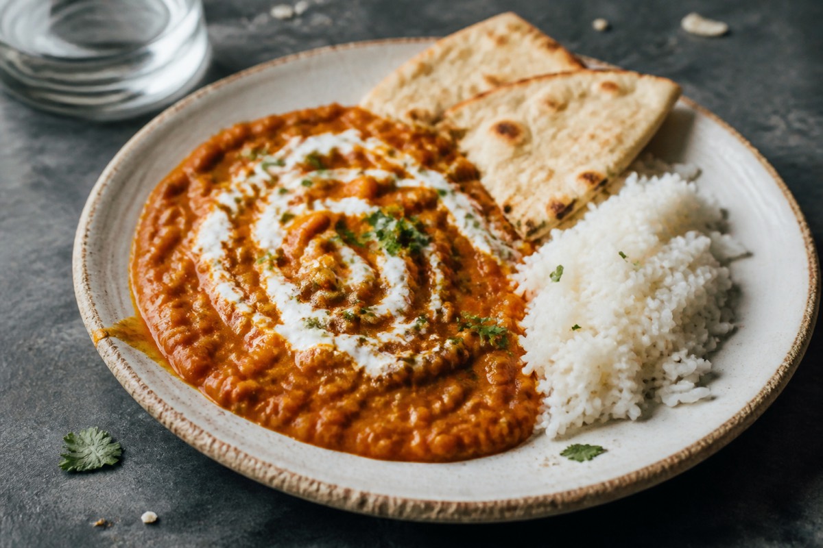 Weeknight red lentil dal makhani-style