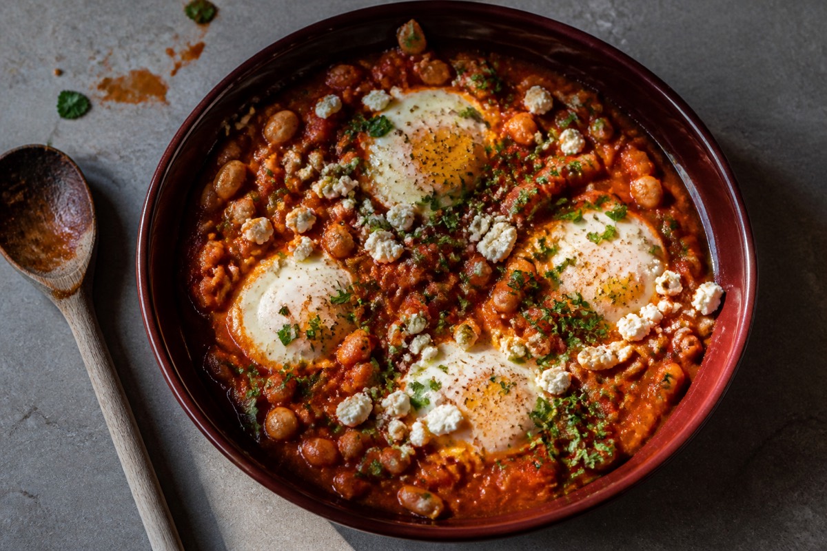 Butter bean shakshuka for slow weekends