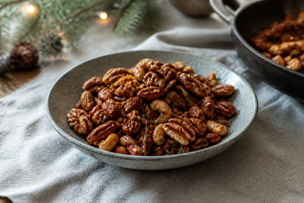 Mulled-spiced Christmas nut mix